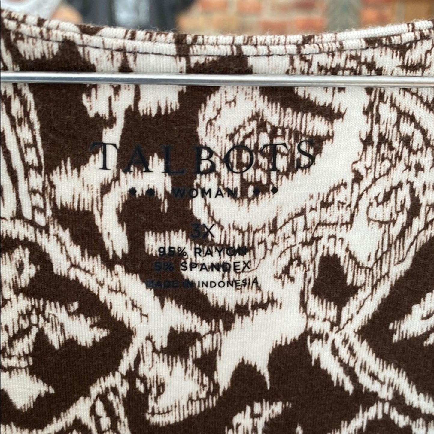 Talbots Black and White Sleeveless Midi Sundress 3x