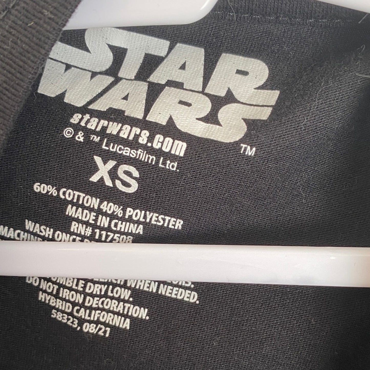 Star Wars Black and Green Long Sleeve Tee XS