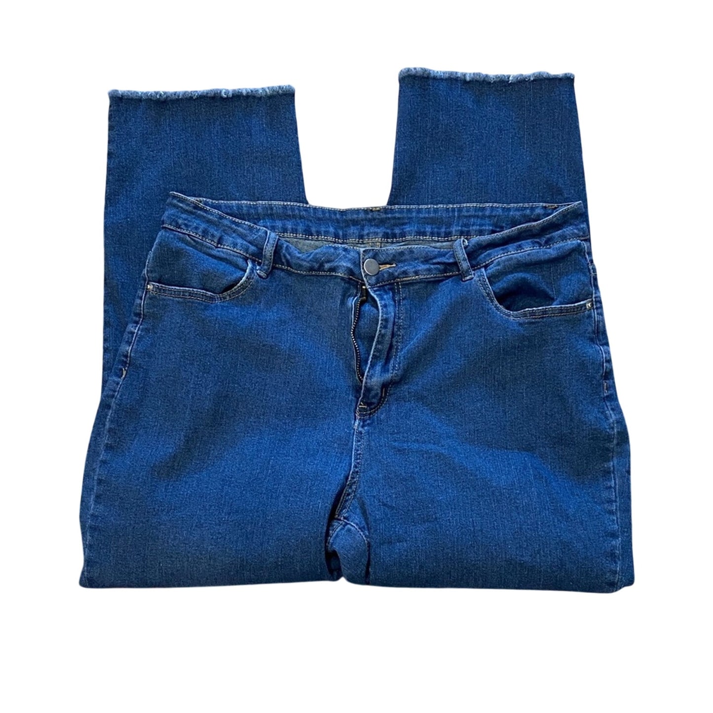 SHEIN Deep Blue Ankle Jeans 2XL