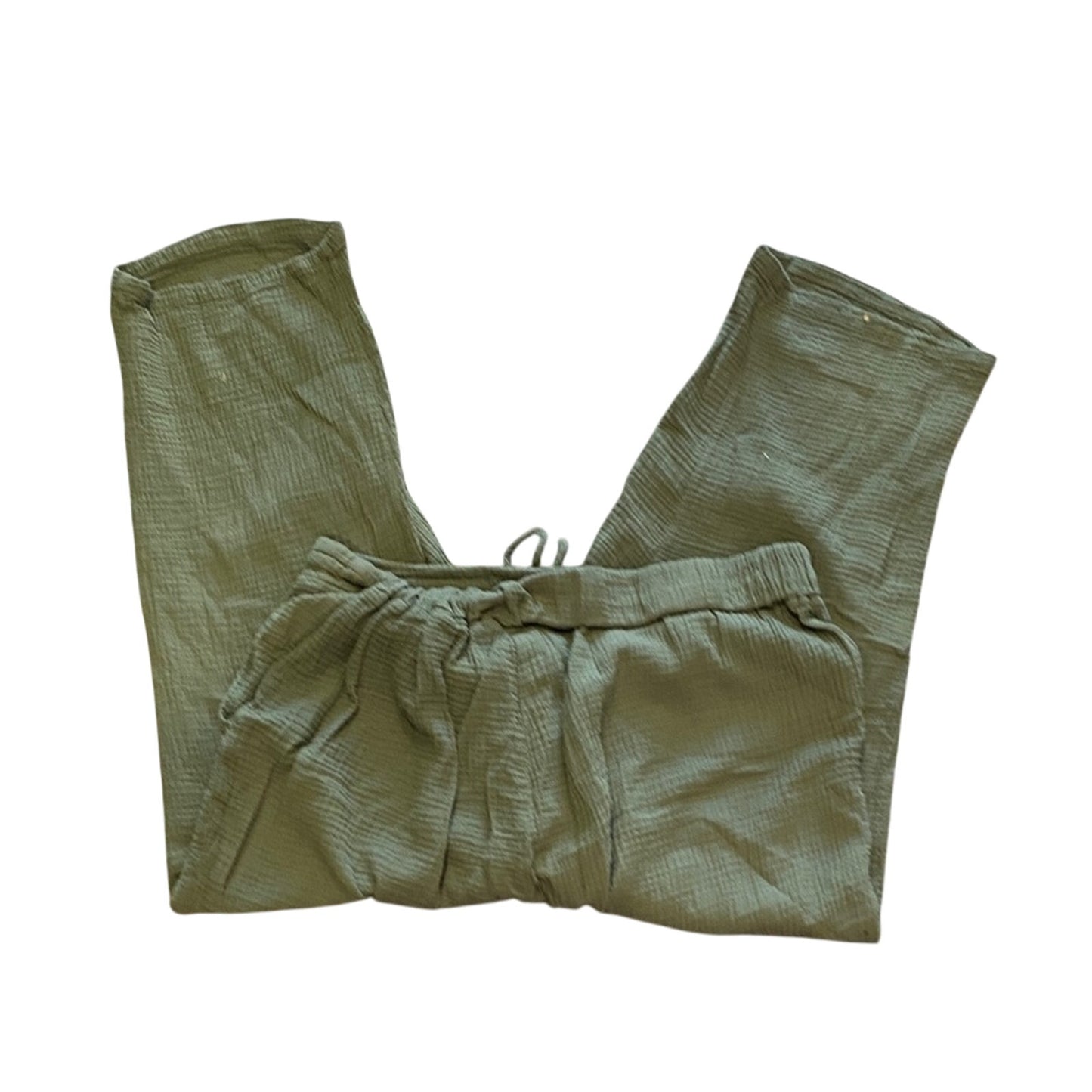 Cynthia Rowley Olive Textured Pants 1X