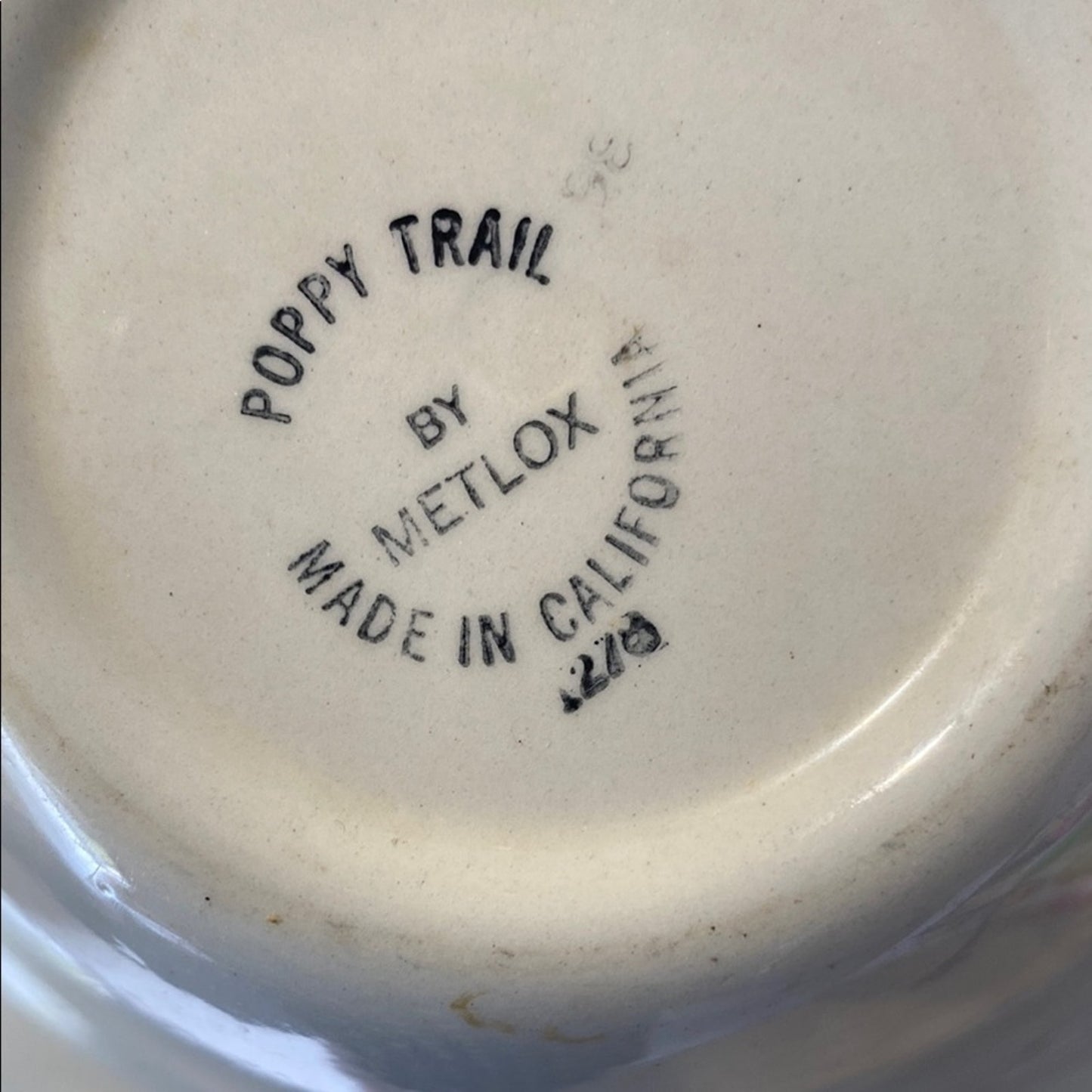 Metlox Poppytrail Red Rooster Bowl Vintage 6"