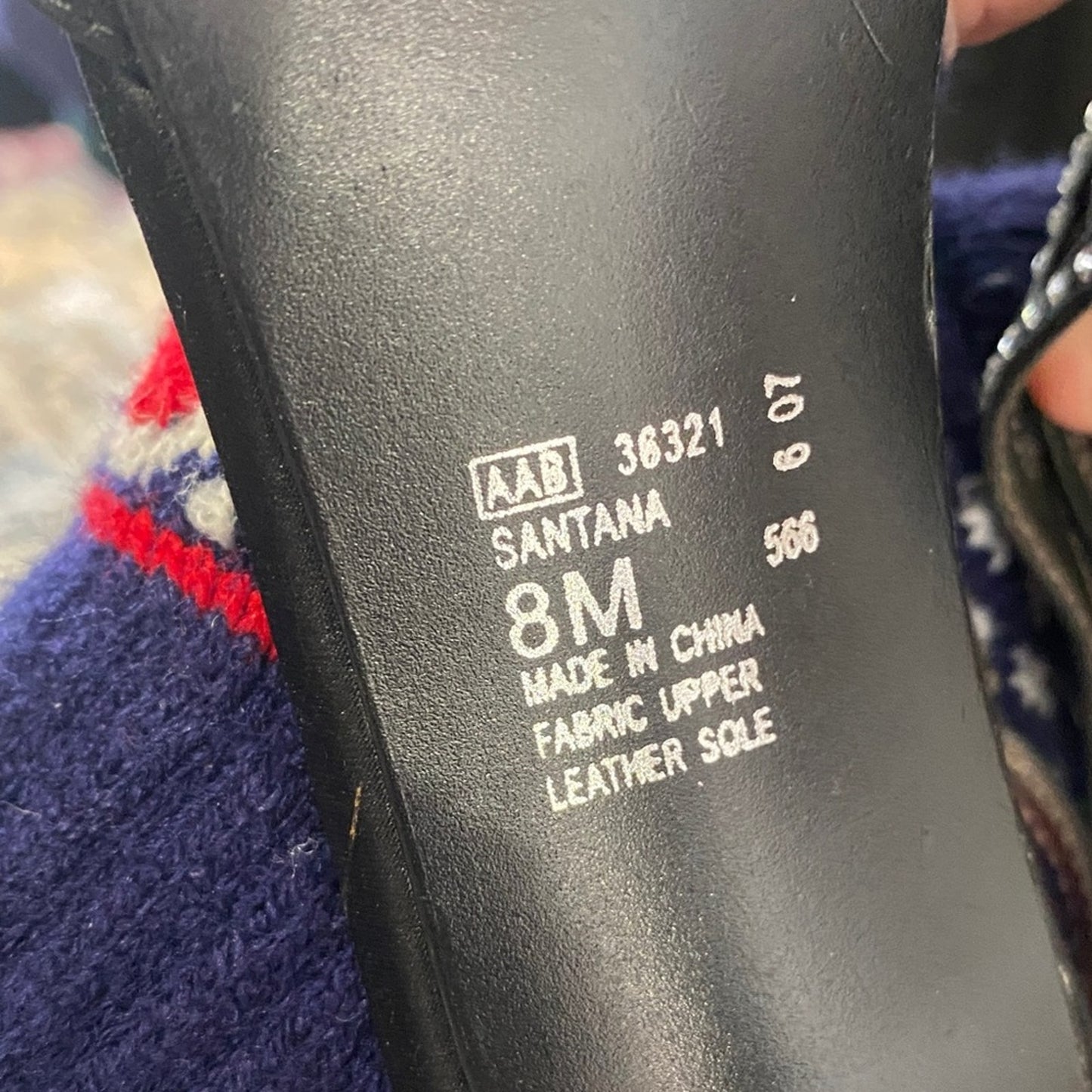 Metaphor Black Studded Heels 8M