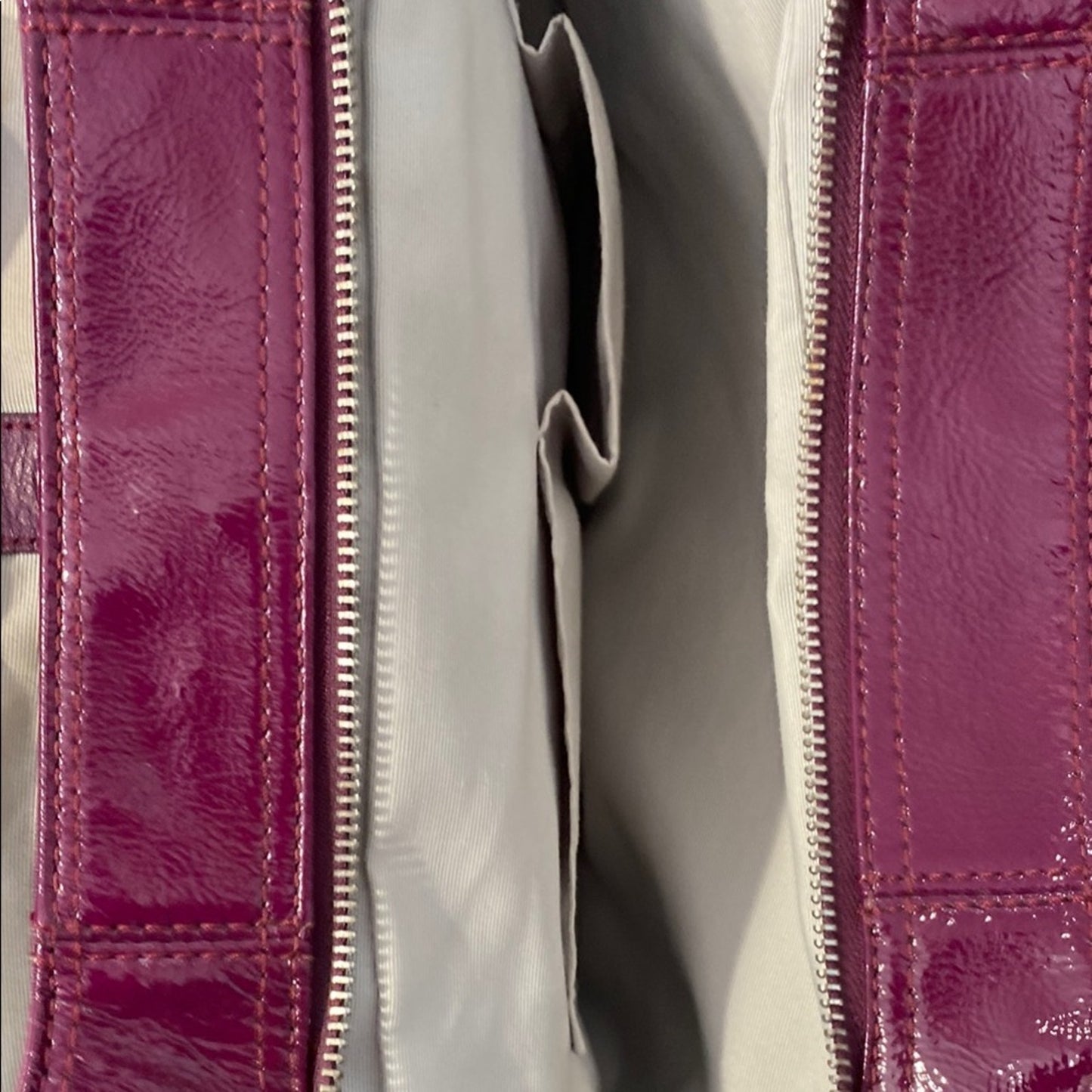 Coach Purple Shoulder Bag with Slouchy Silhouette