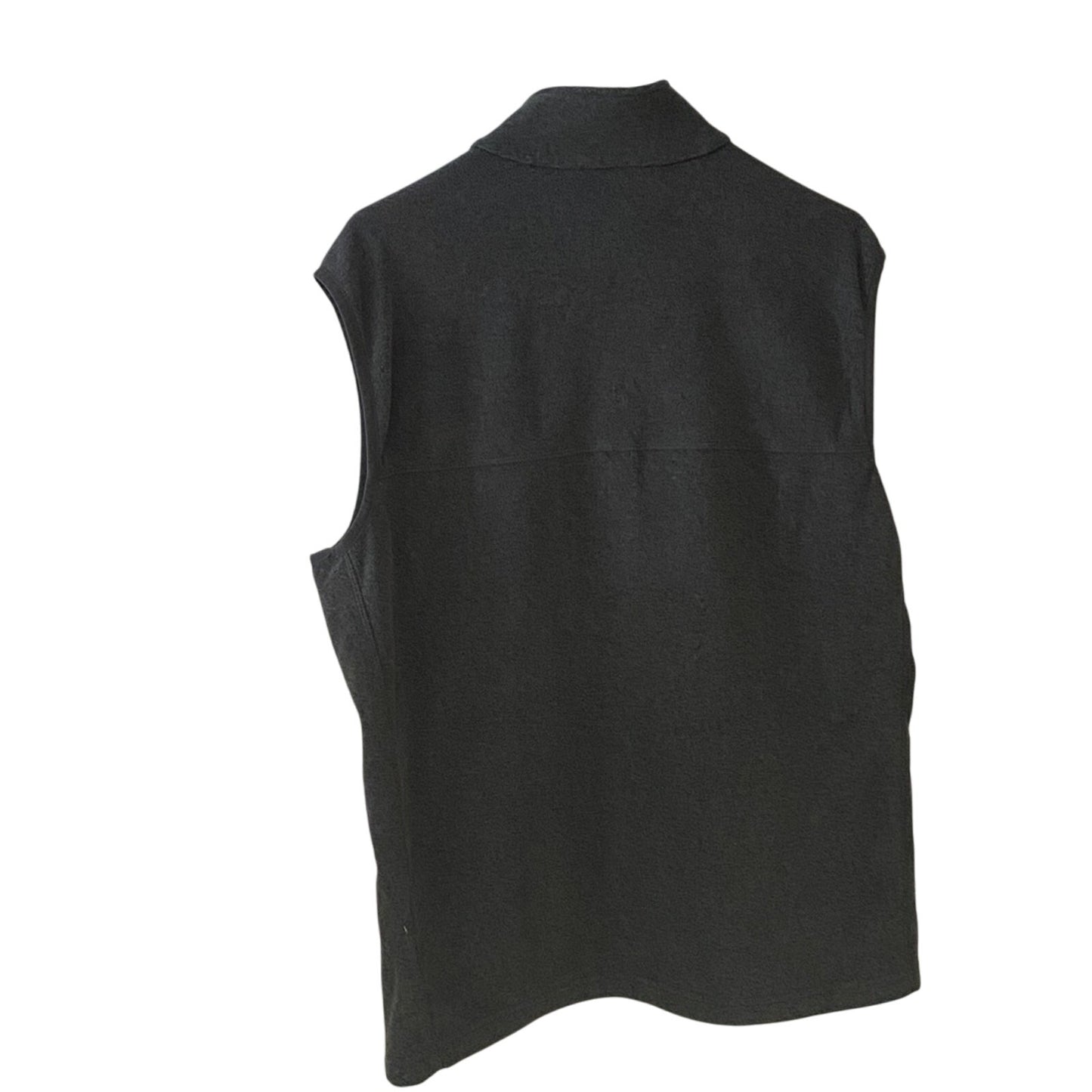 Lands' End Charcoal Fleece Vest