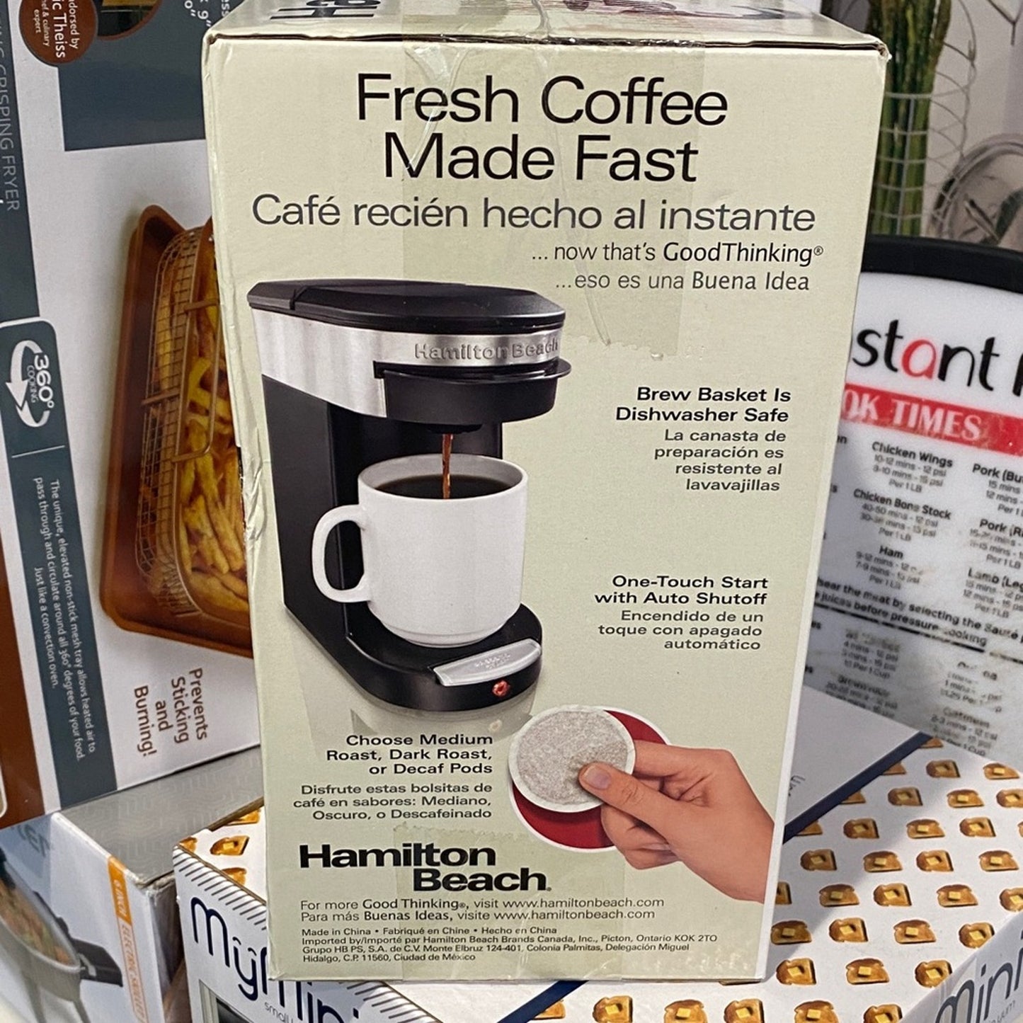 Hamilton Beach Personal Cup Coffee Maker - Black and Silver