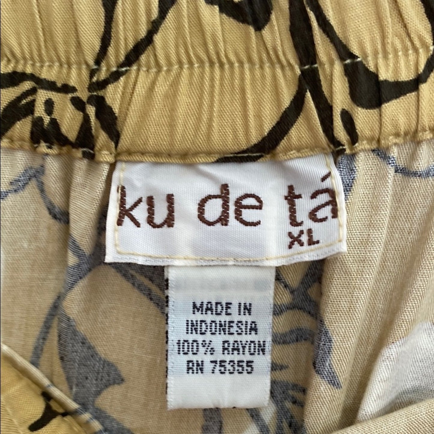 Asymmetrical Green and Brown Midi Skirt for Resort Wear xl