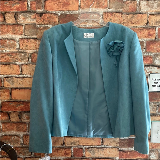 Dress Barn Blue Blazer with Relaxed Open Front XL