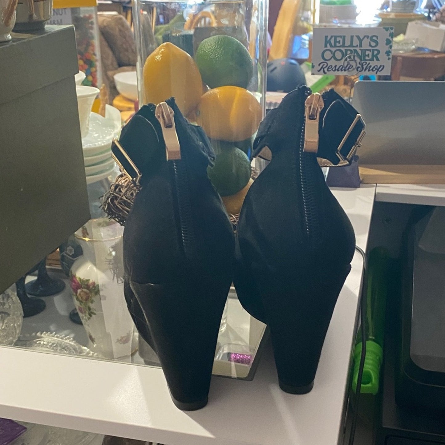 Dream Pairs Black Ankle Strap Heels