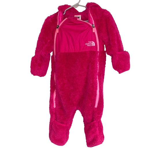 The North Face Kids' Fuchsia One Piece Footie 6-12 mos