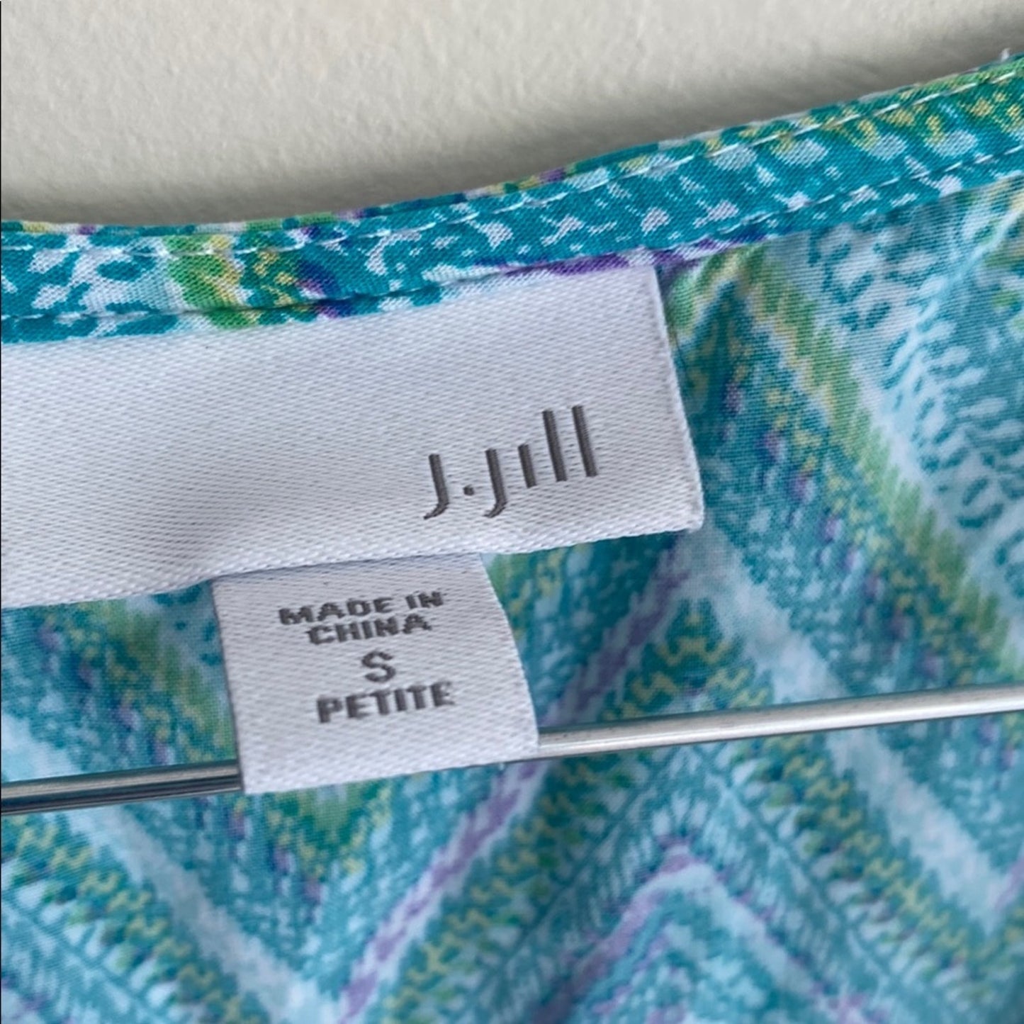 J. Jill Blue Buttoned Sleeveless Tank Top