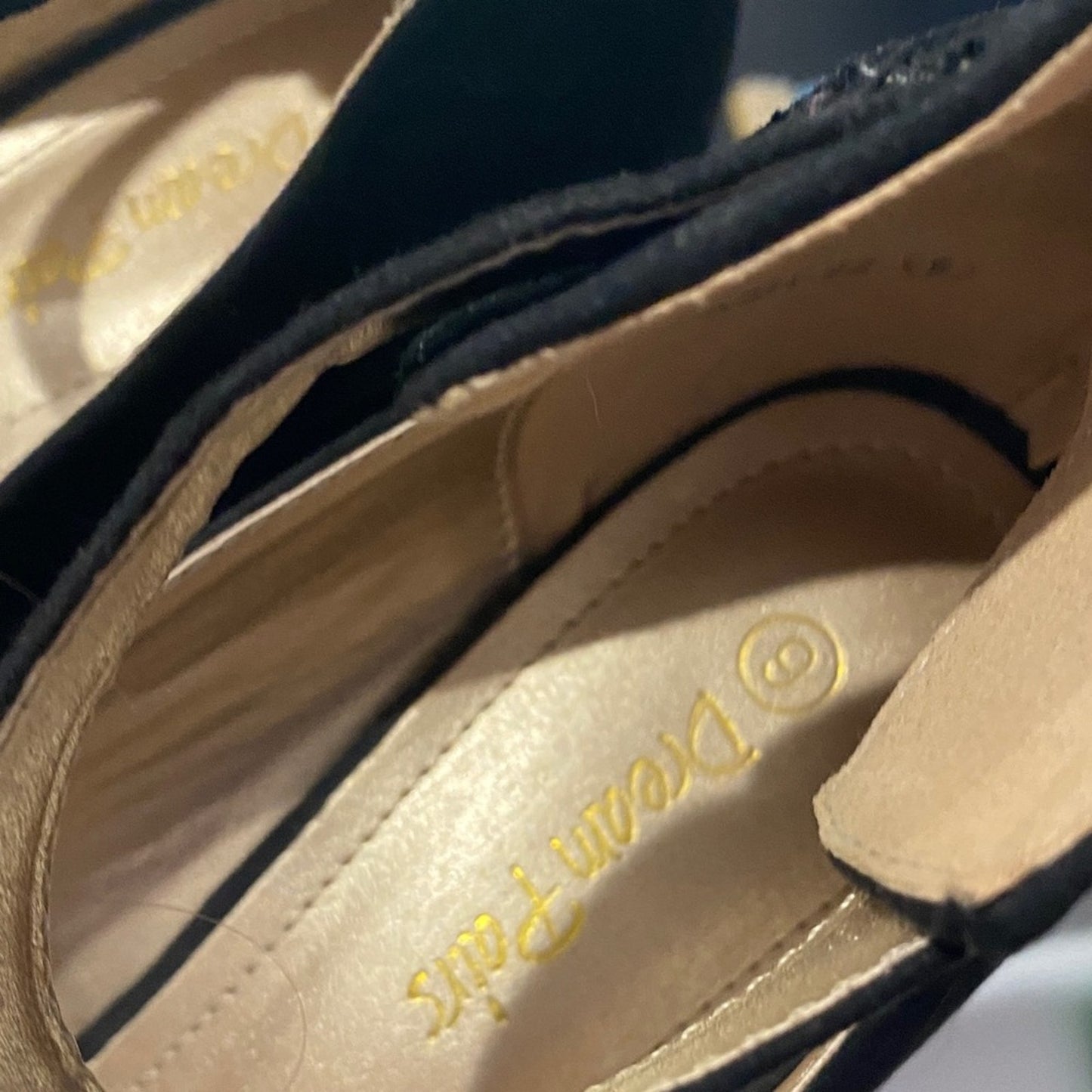 Dream Pairs Black Ankle Strap Heels