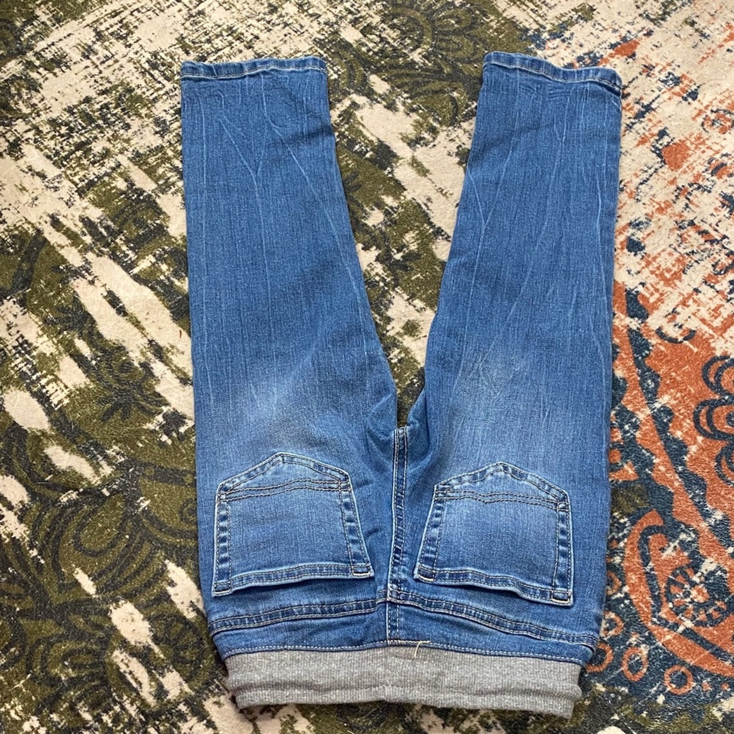 Cat & Jack Blue Jeans with Gray Waistband 4t