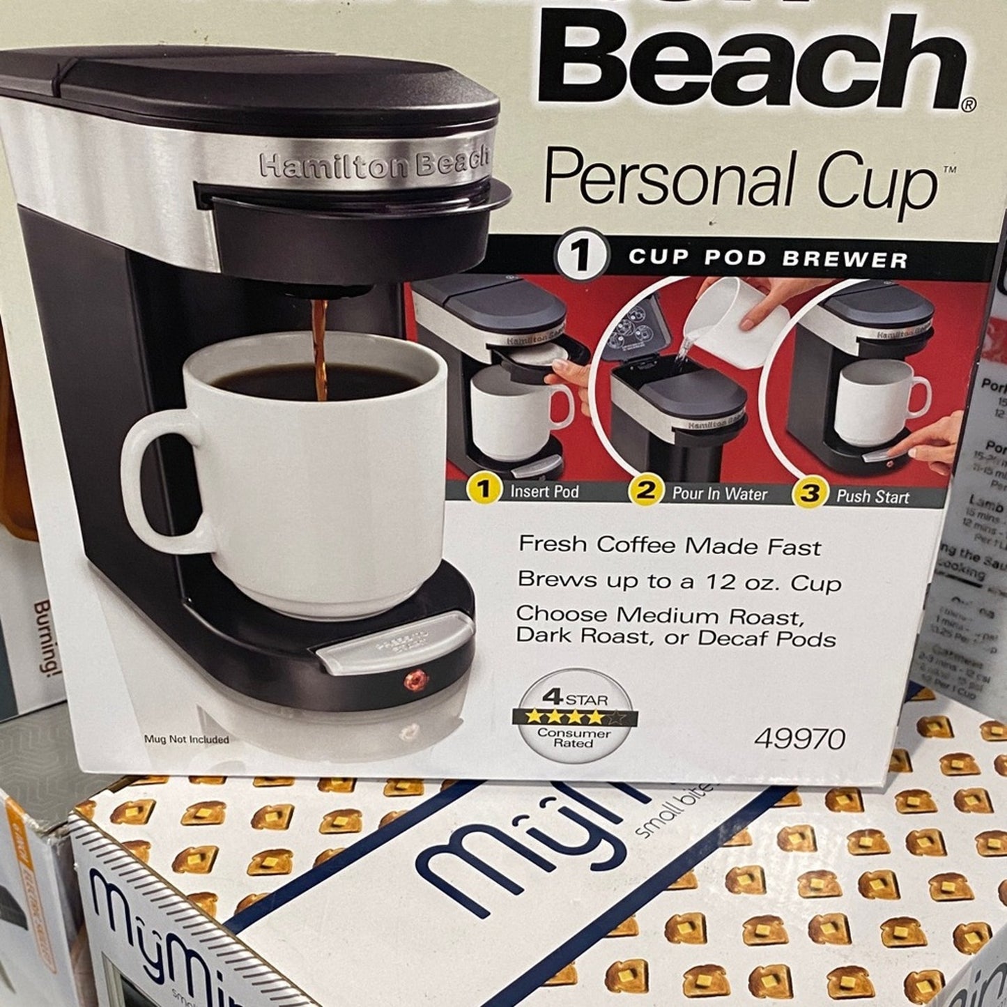 Hamilton Beach Personal Cup Coffee Maker - Black and Silver