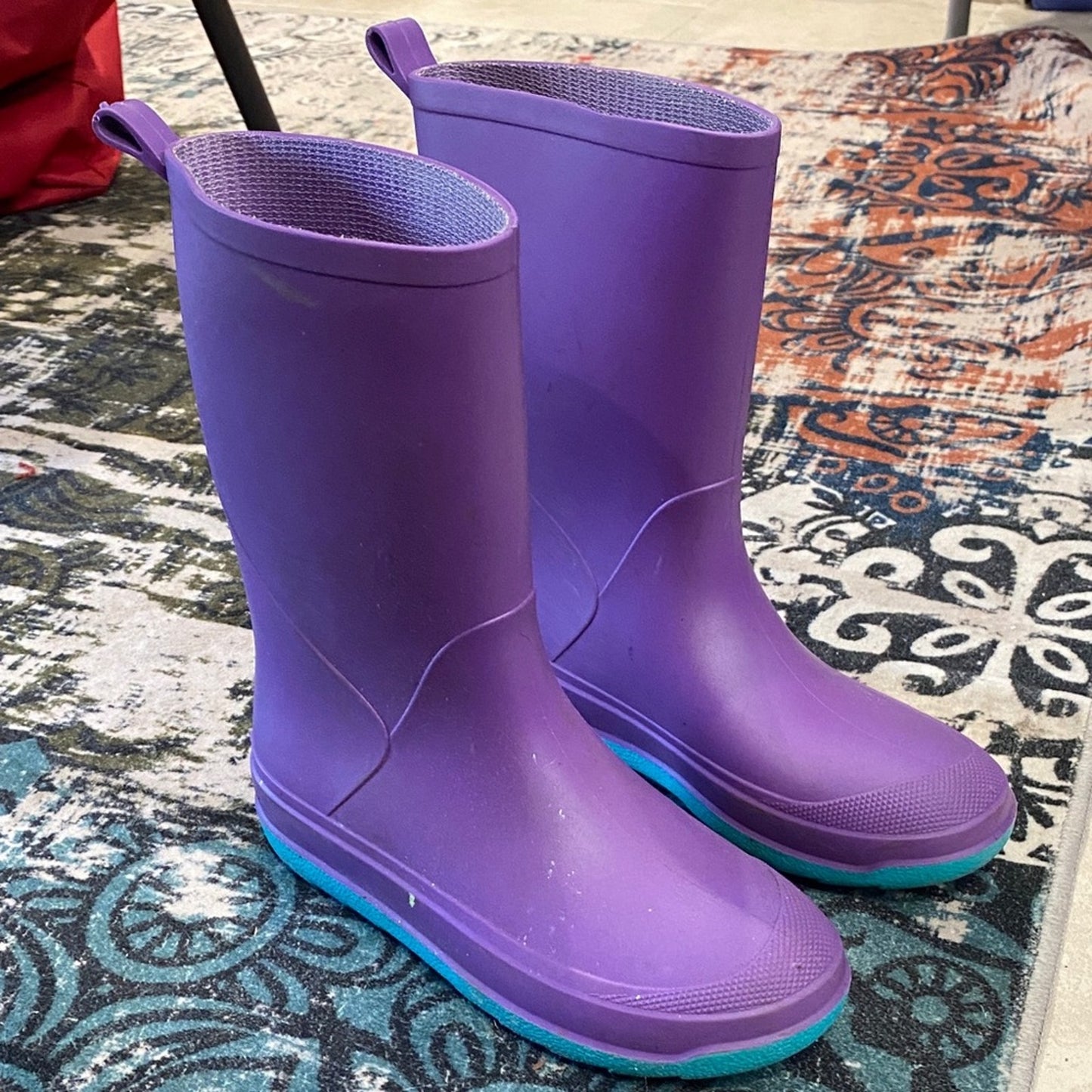 Cat & Jack Vibrant Purple Kids Boots SIZE 3