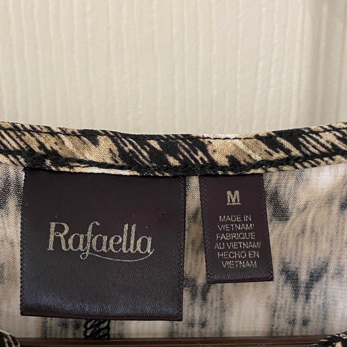 Rafaella Black and White Patterned Blouse