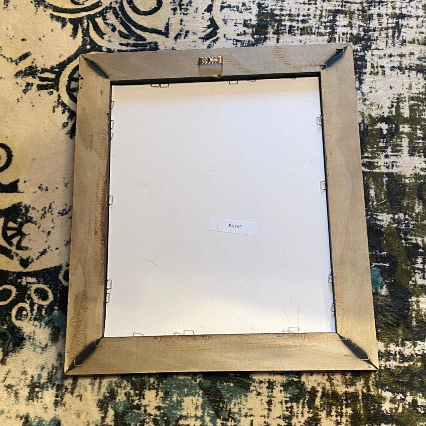 Framed Folk Art Print with Black Frame 12.5 X 10.5"