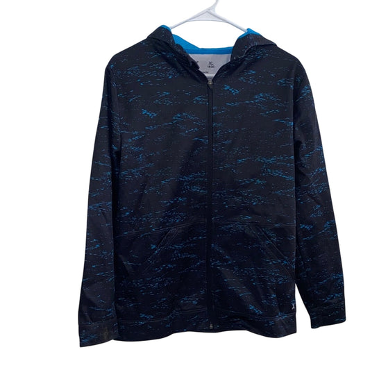 Xersion Black and Blue Quick-Dri Hoodie xl 18/20