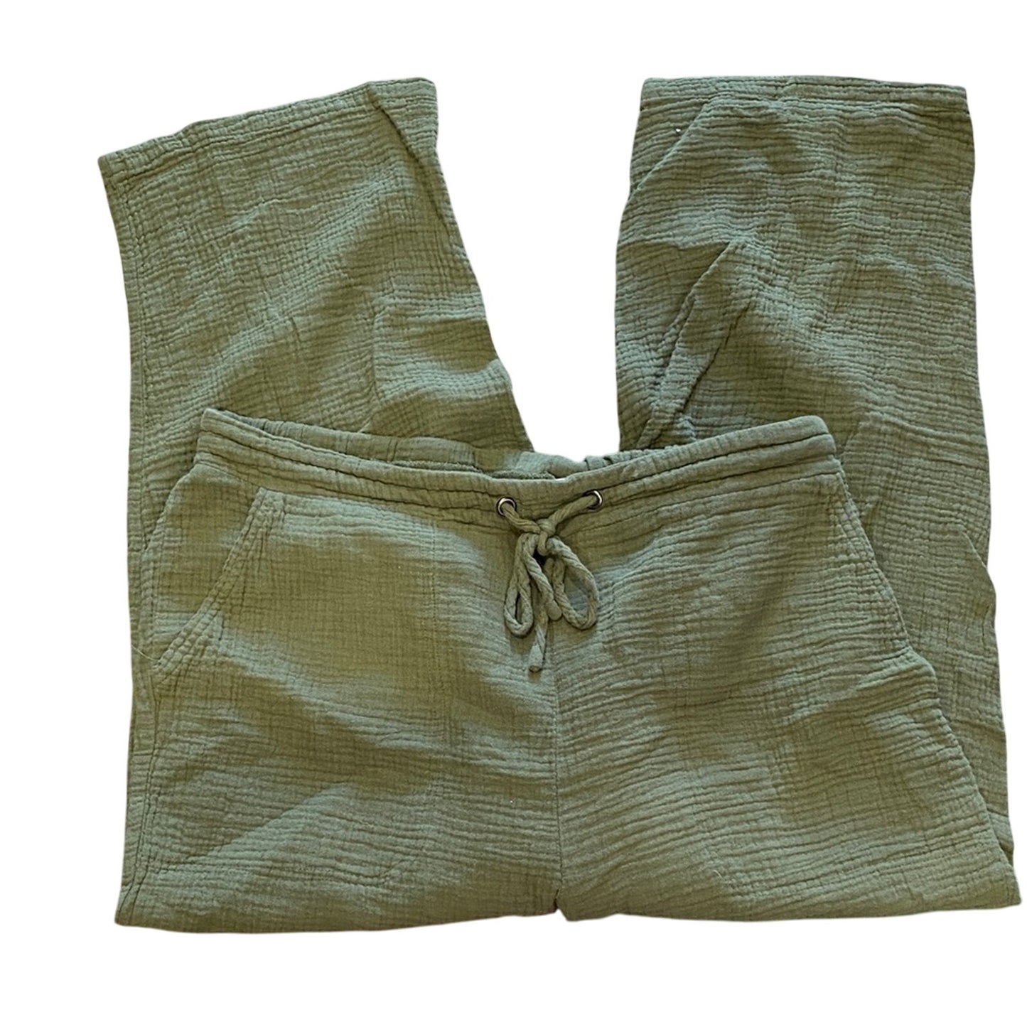 Cynthia Rowley Olive Textured Pants 1X