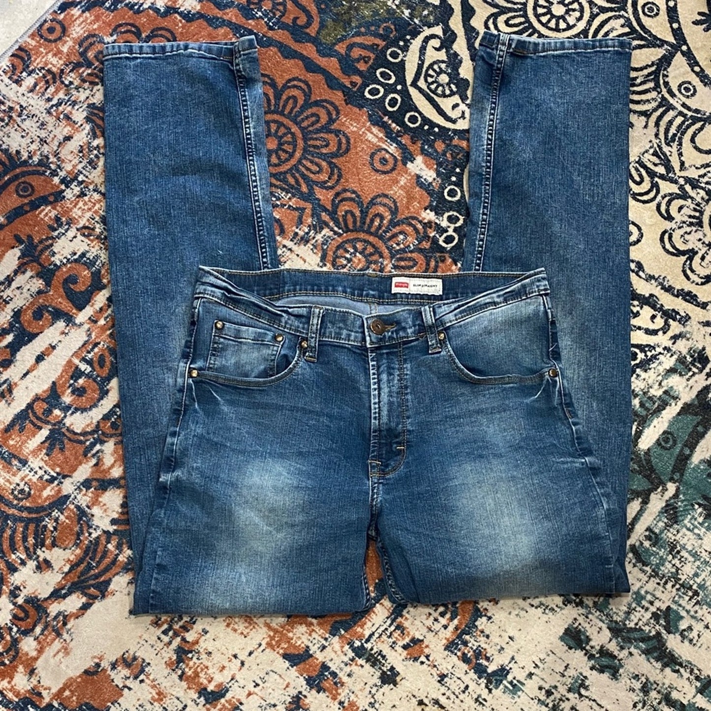 Wrangler Men's Denim Jeans - Classic Blue