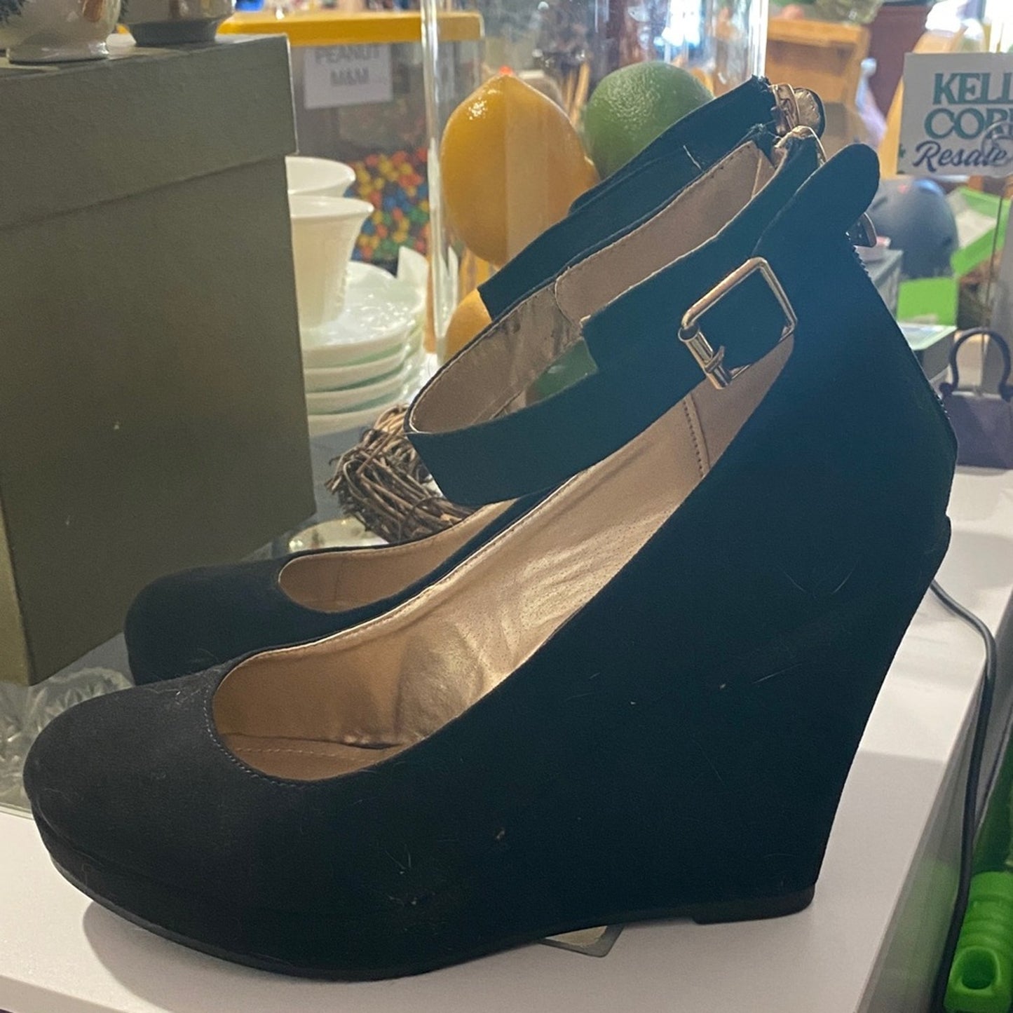 Dream Pairs Black Ankle Strap Heels