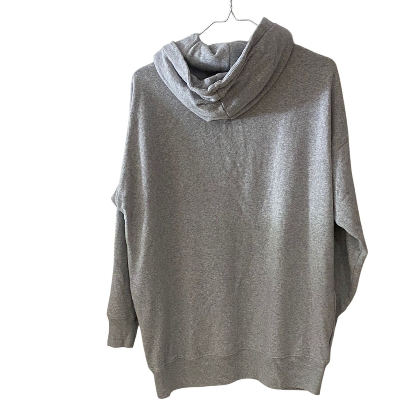 American Eagle Light Gray Fleece Jacket SMALL