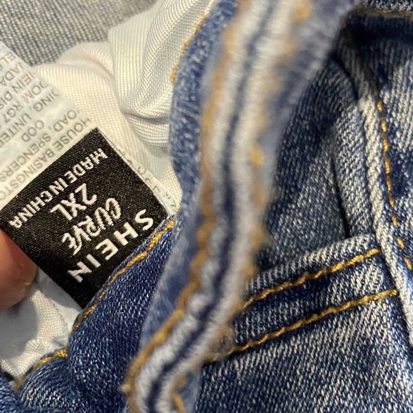 SHEIN Denim Blue Skinny Jeans 2XL