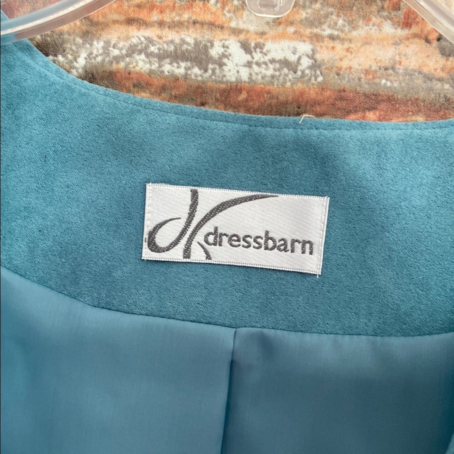 Dress Barn Blue Blazer with Relaxed Open Front XL