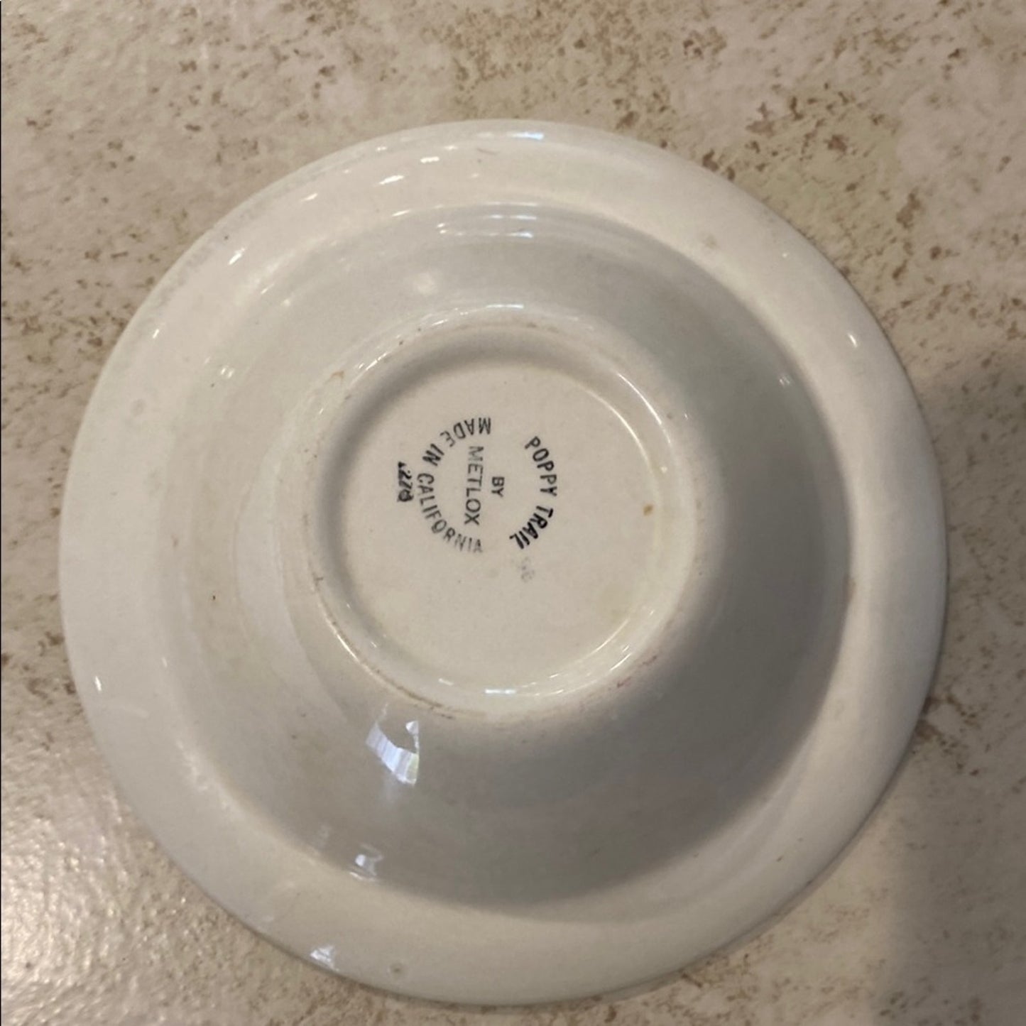 Metlox Poppytrail Red Rooster Bowl Vintage 6"