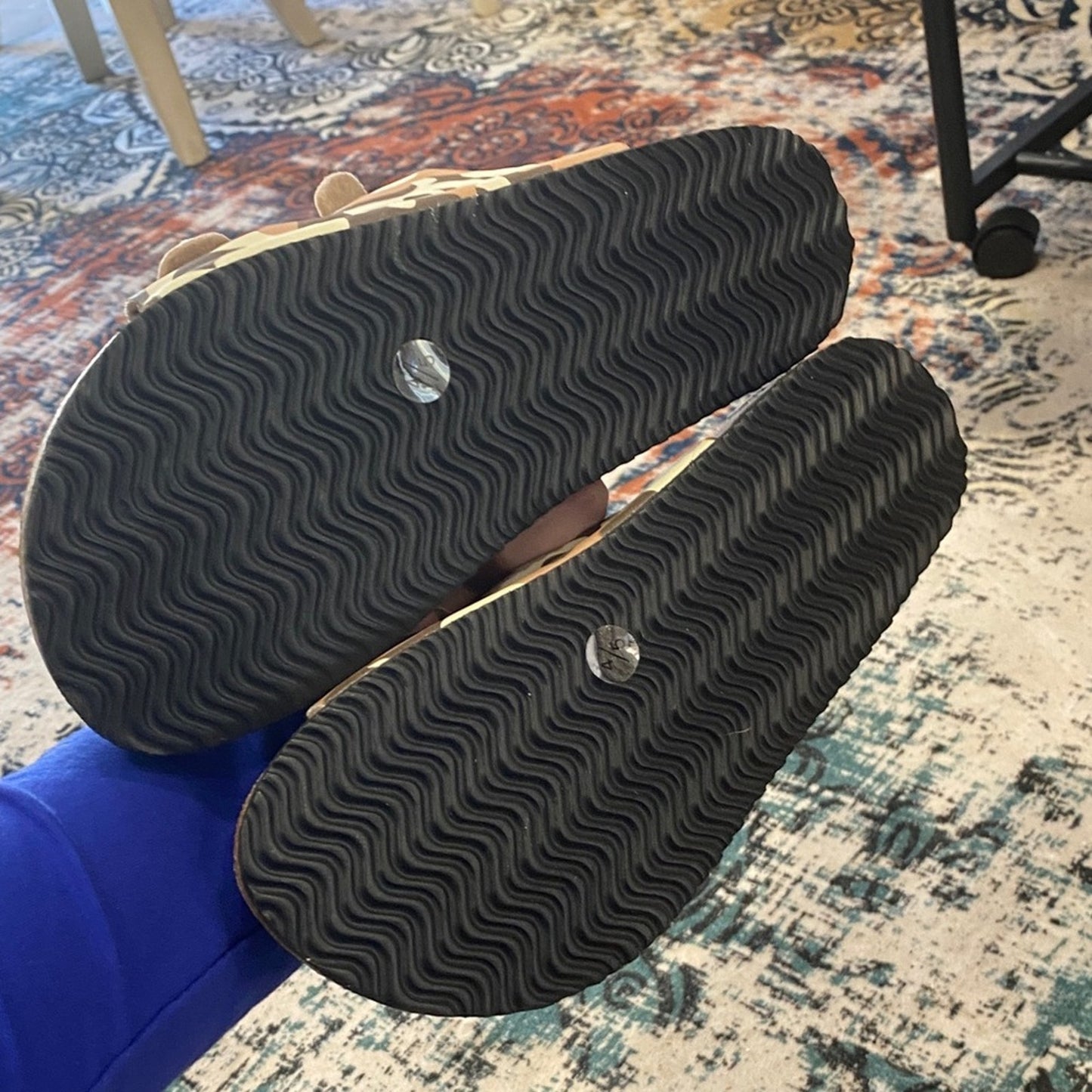 Lily & Dan Kids Camo Sandals - Brown and Tan 4