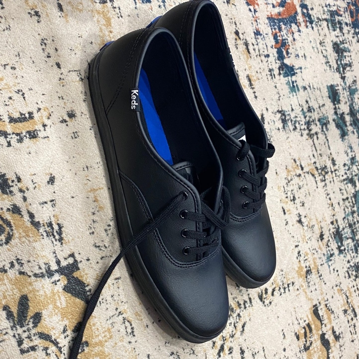 Keds Men's Black Lace-Up Sneakers 8.5 XS