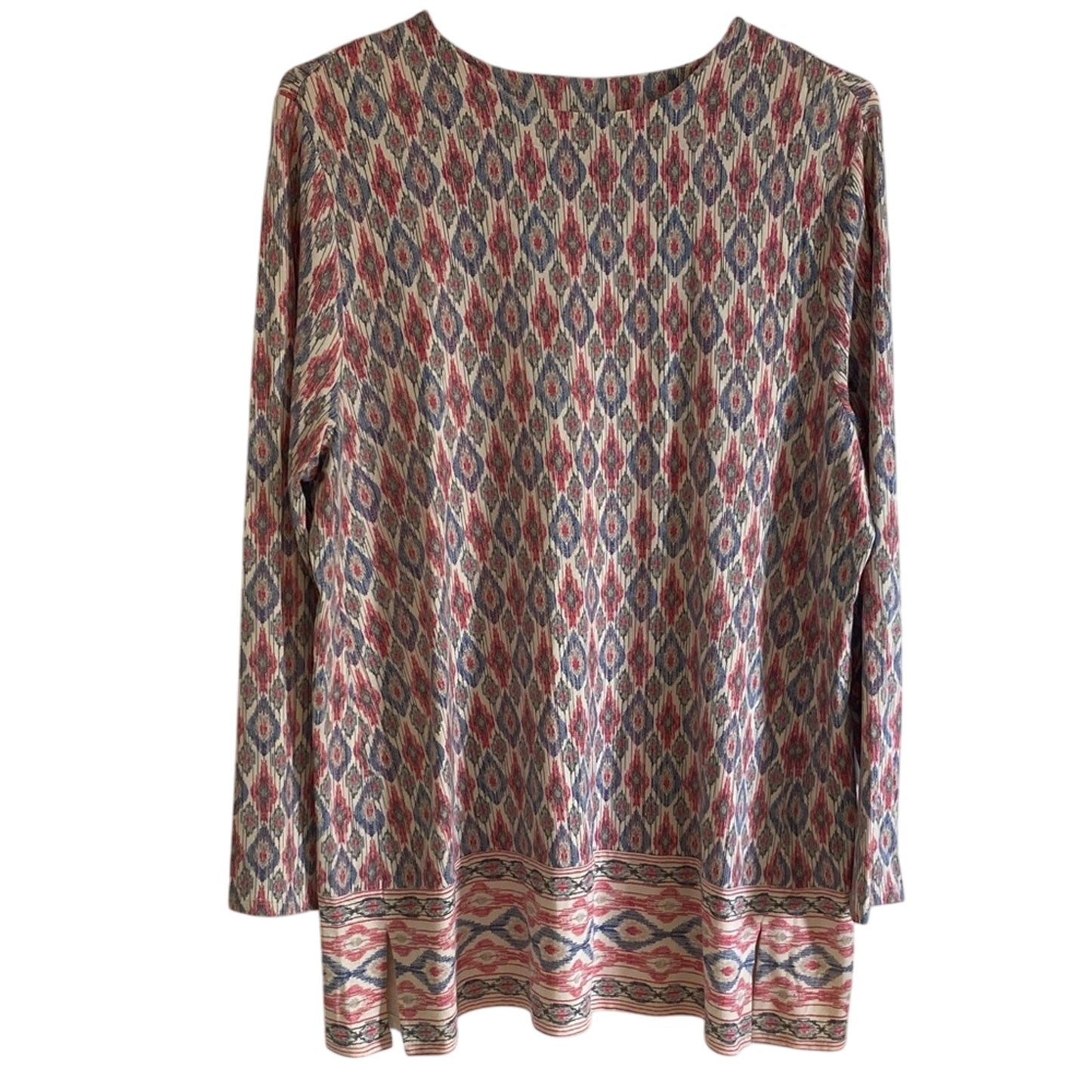 J. Jill Multicolor Geometric Long Sleeve Top