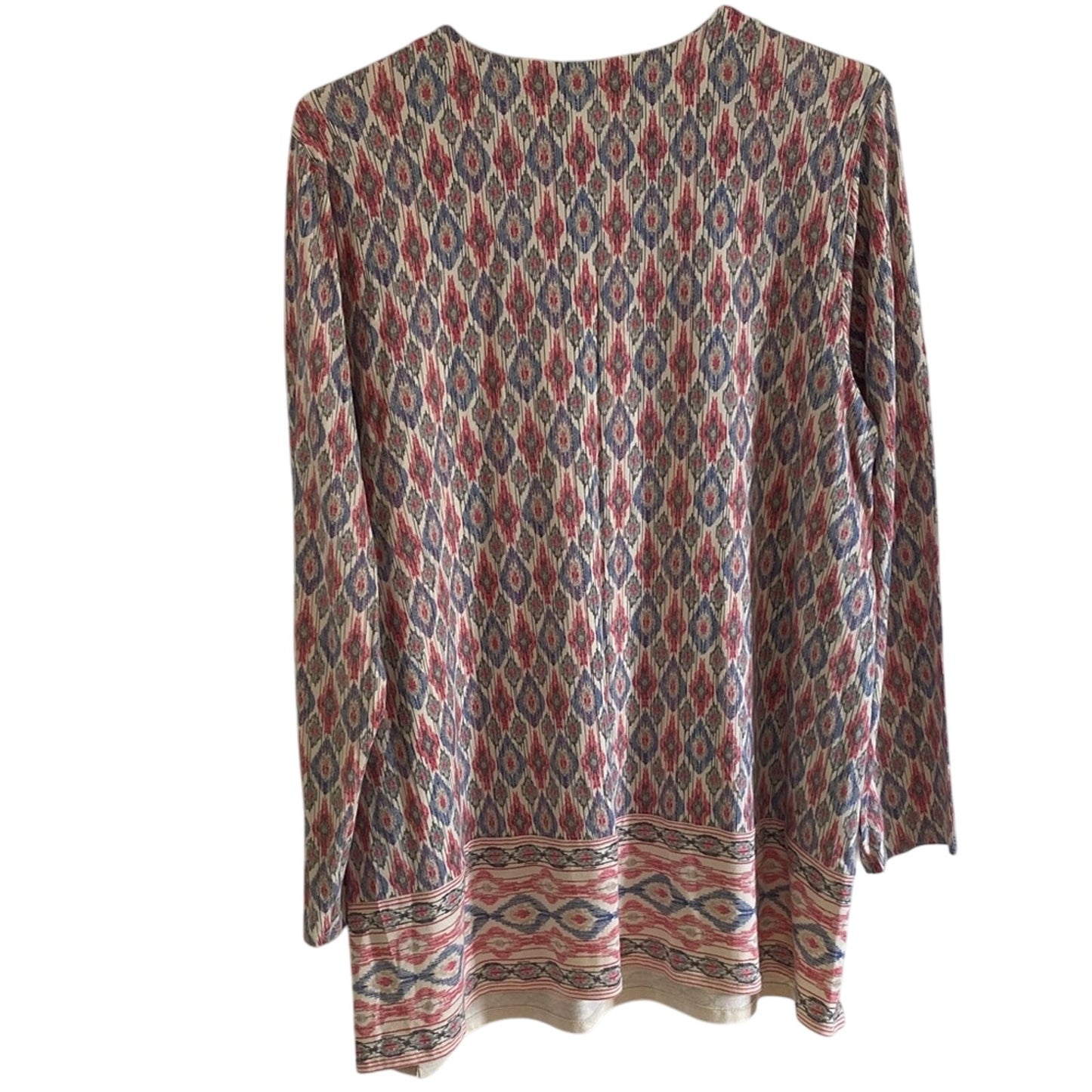 J. Jill Multicolor Geometric Long Sleeve Top