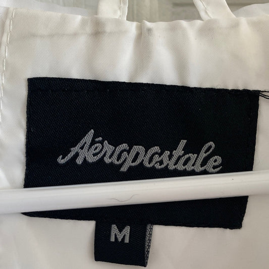 Aeropostale White Hooded Jacket medium
