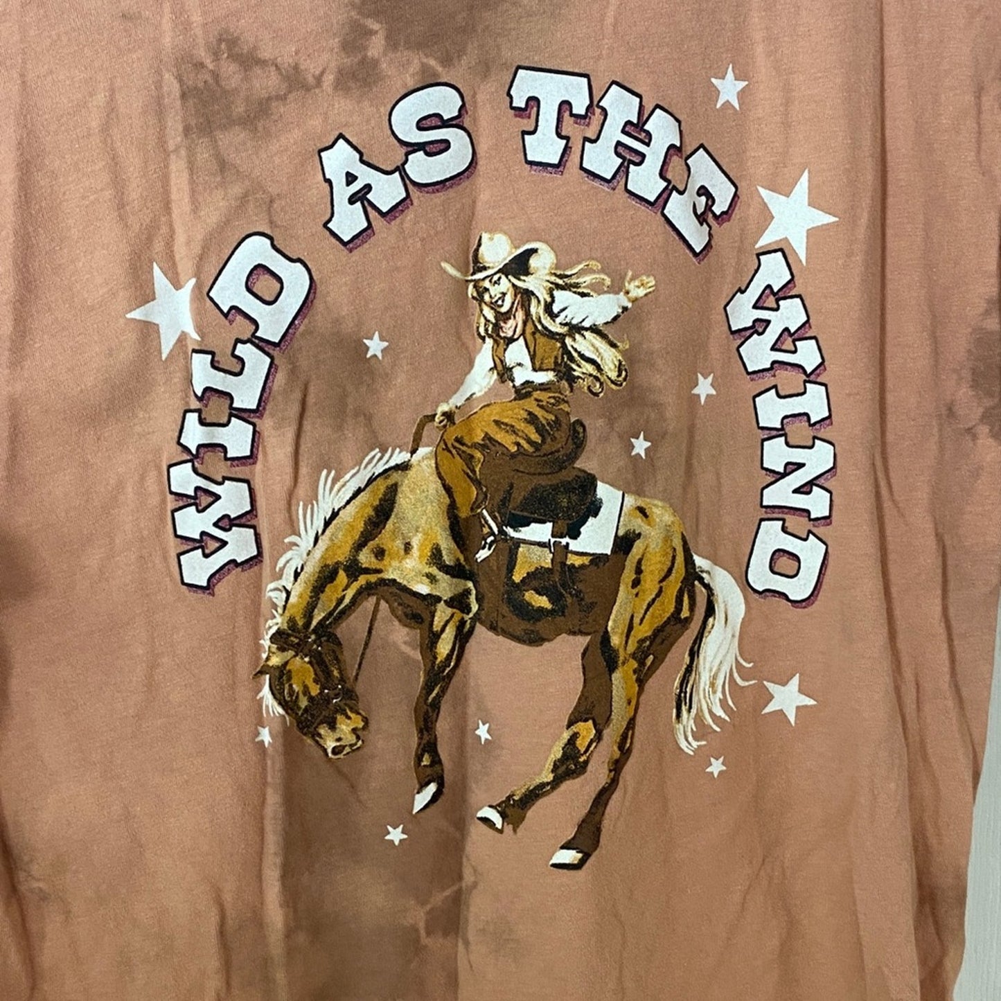 Wild As The Wind Graphic Tee - orange/Brown