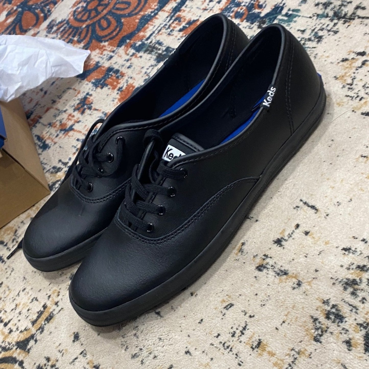 Keds Men's Black Lace-Up Sneakers 8.5 XS