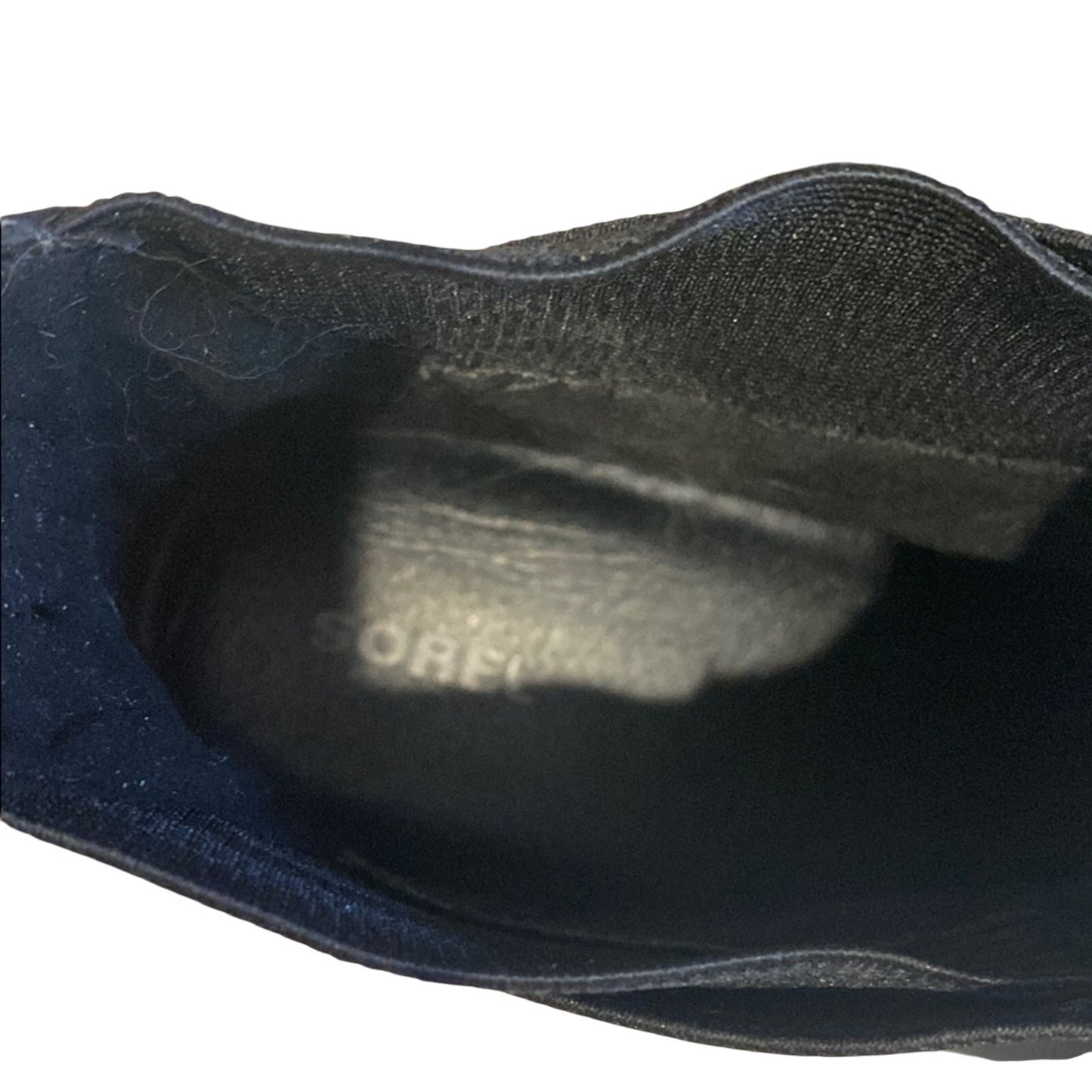 Sorel Black Ankle Boots with Chunky Heel Size 10