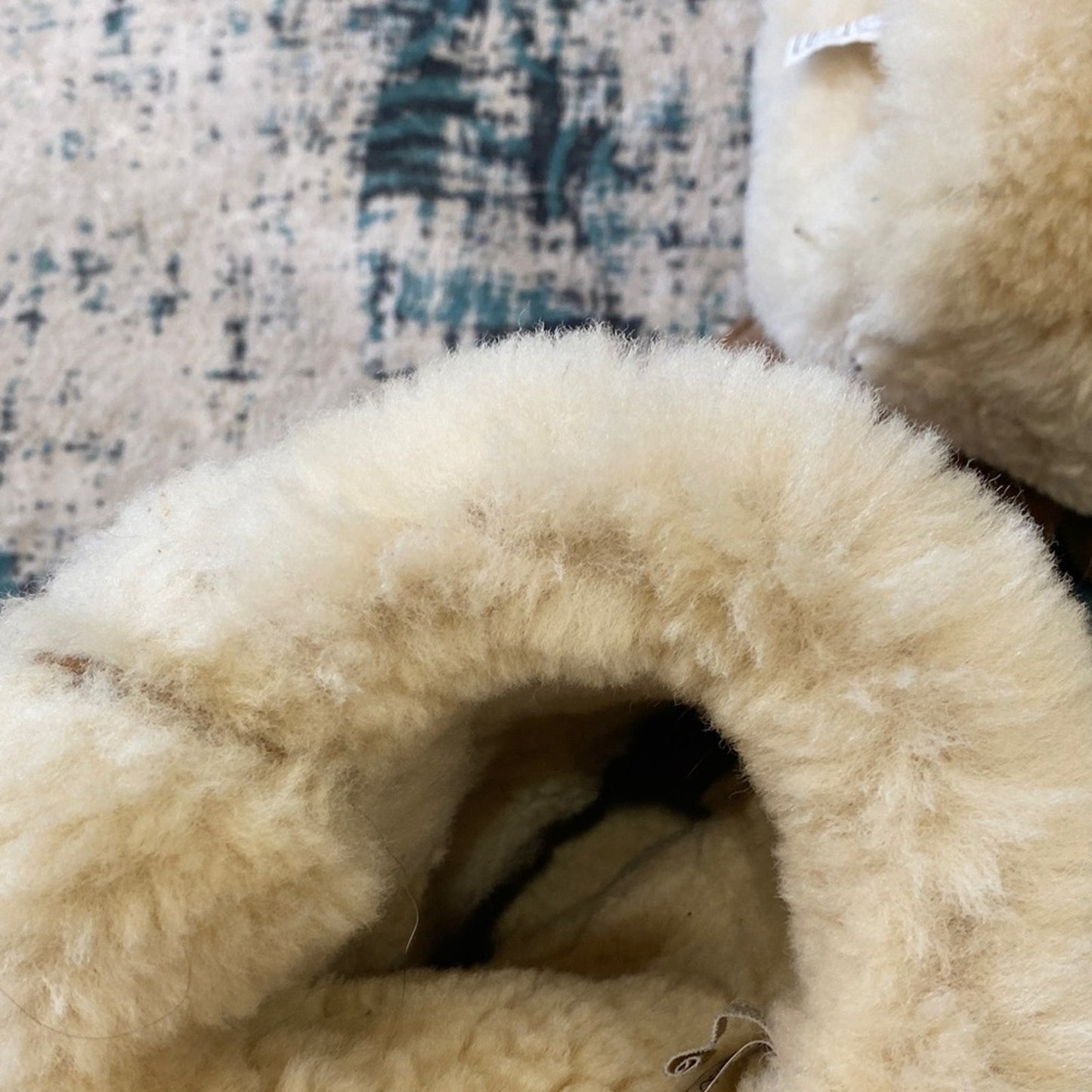 UGG Brown and Cream Sheepskin Boots