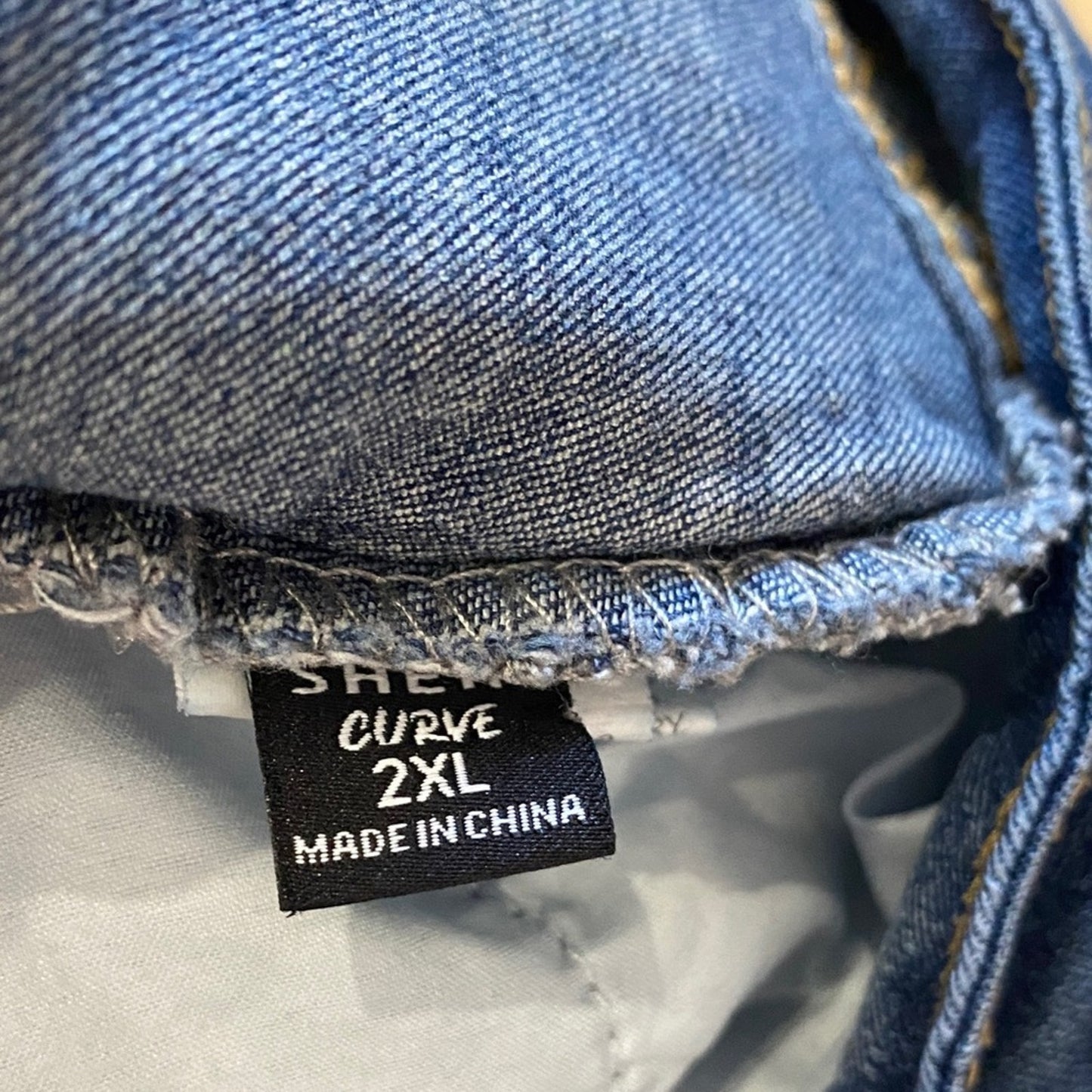 SHEIN Deep Blue Ankle Jeans 2XL