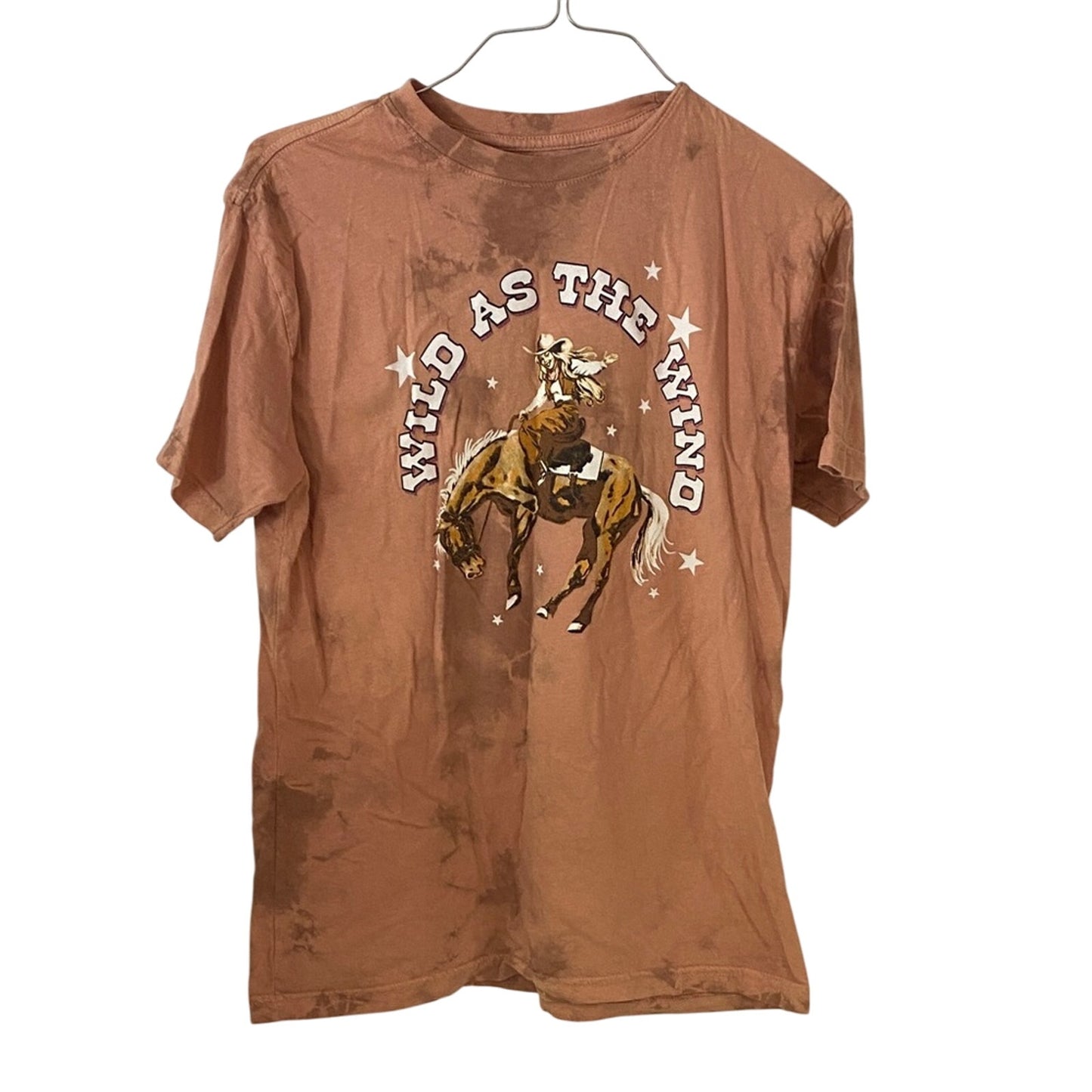 Wild As The Wind Graphic Tee - orange/Brown