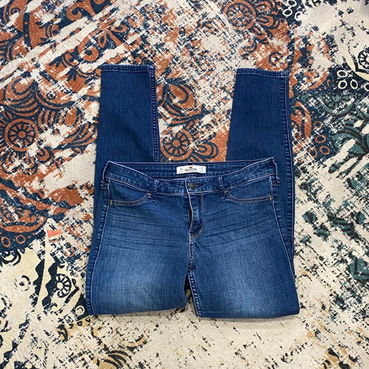 Hollister Women's Blue Skinny Jeans 29x29