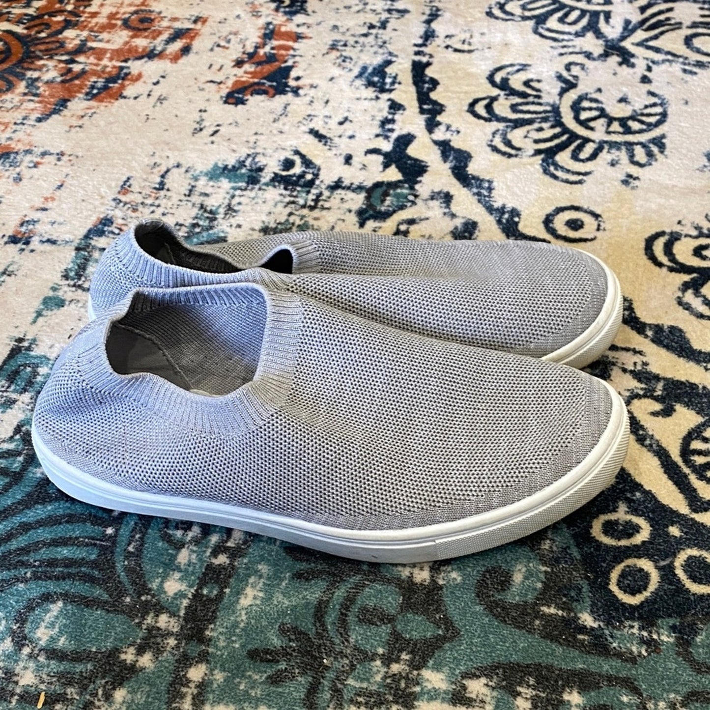 Women's Gray Slip-On Sneakers 7/8