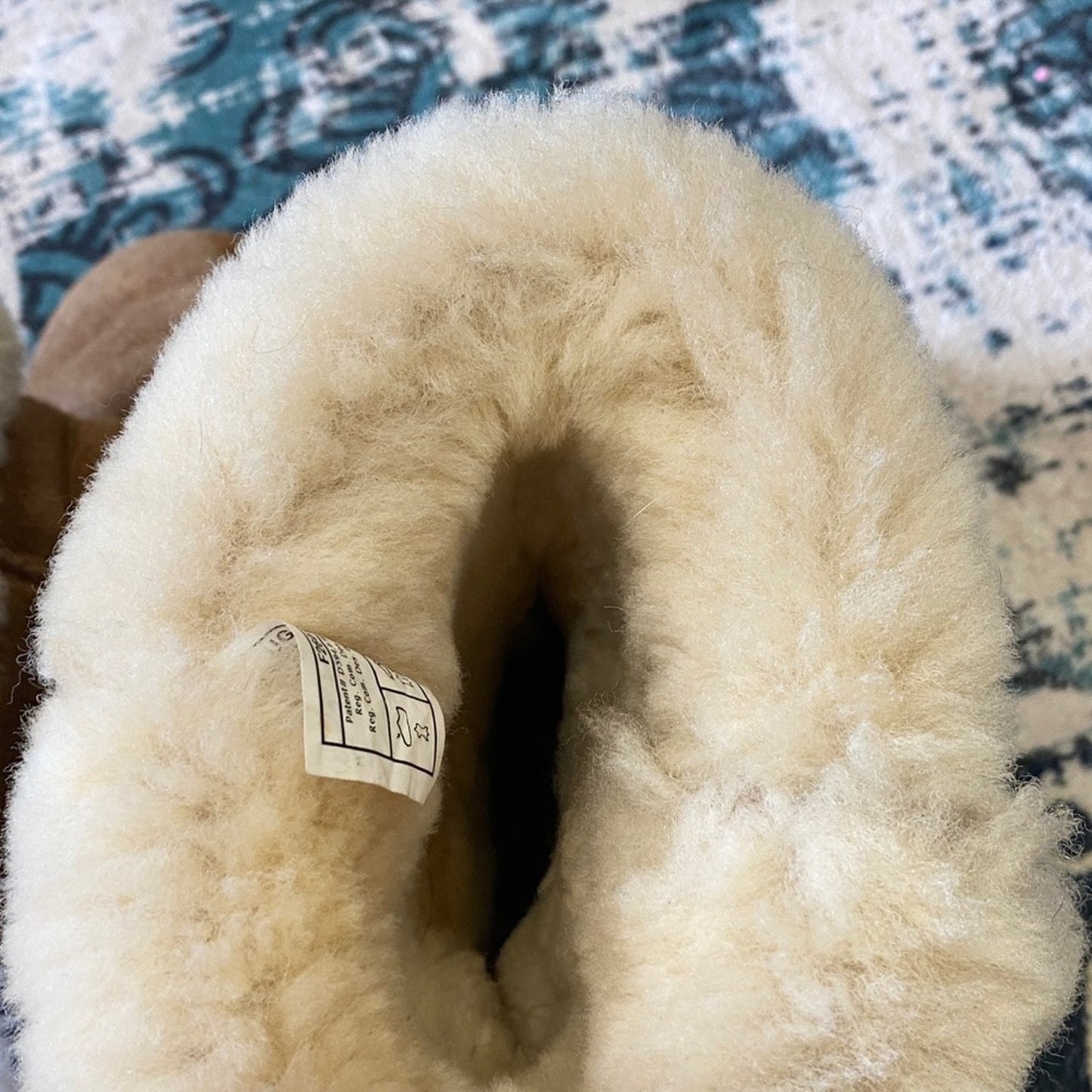 UGG Brown and Cream Sheepskin Boots
