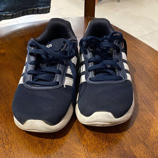 Adidas Kids Dark Blue and White Sneakers