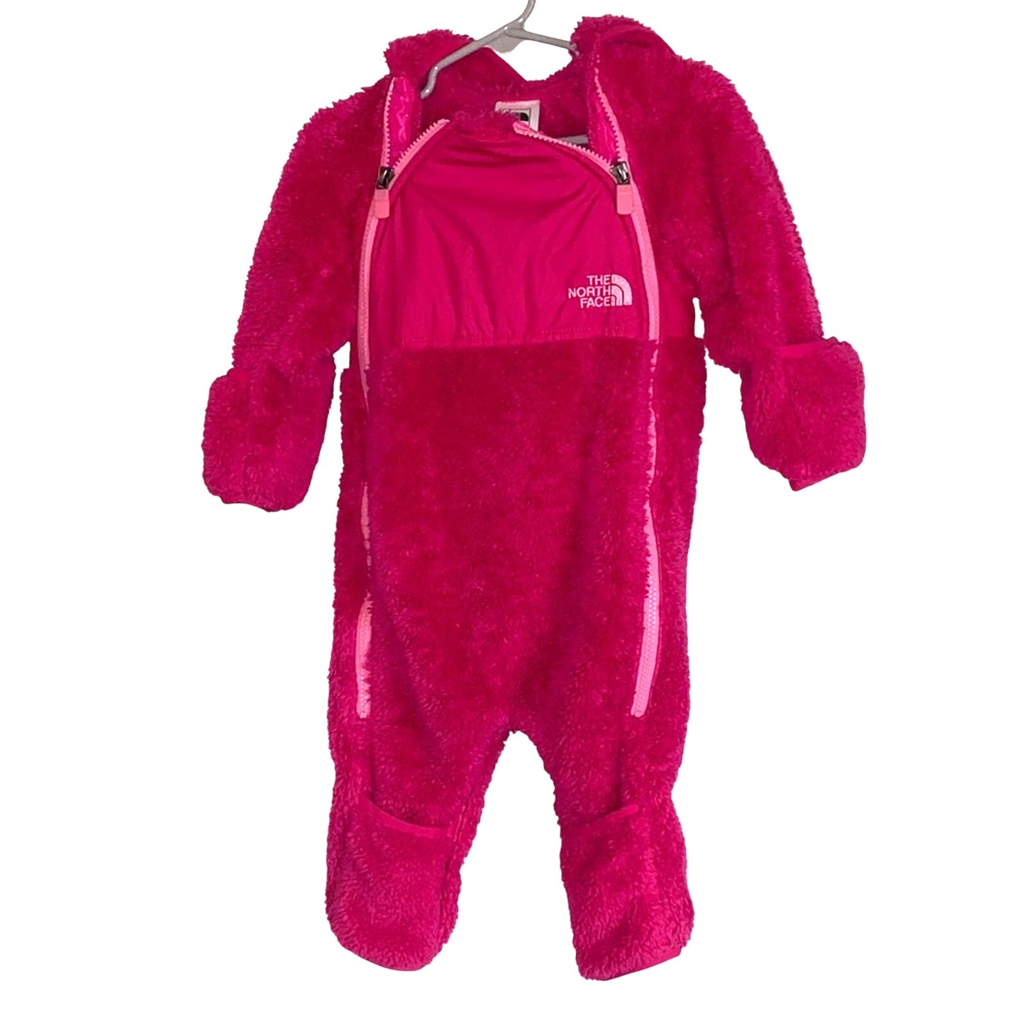 The North Face Kids' Fuchsia One Piece Footie 6-12 mos