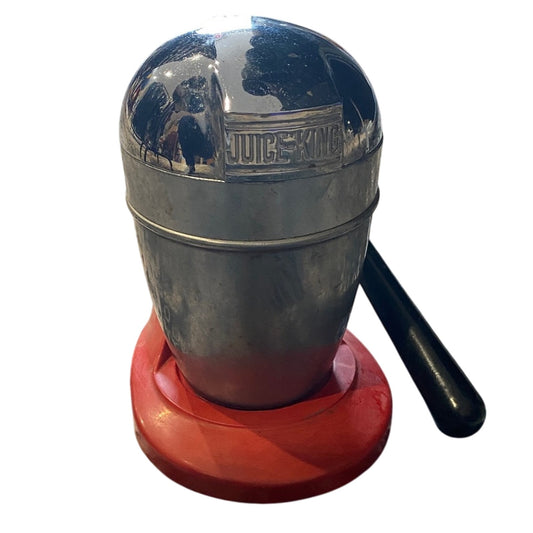 Silver and Red Manual Juicer
