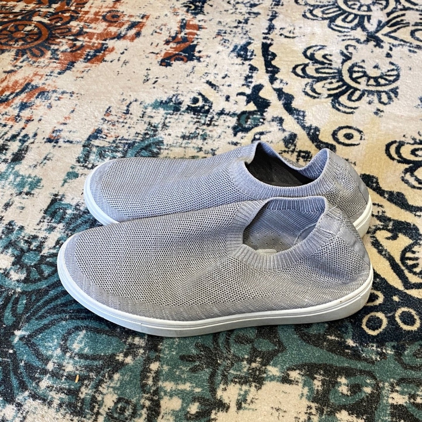 Women's Gray Slip-On Sneakers 7/8