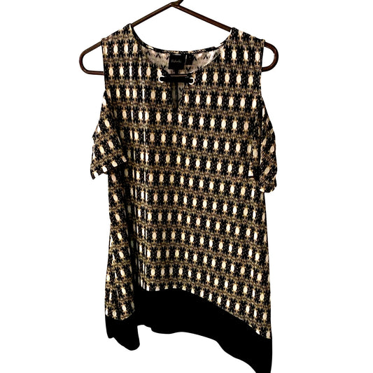 Rafaella Black and White Patterned Blouse