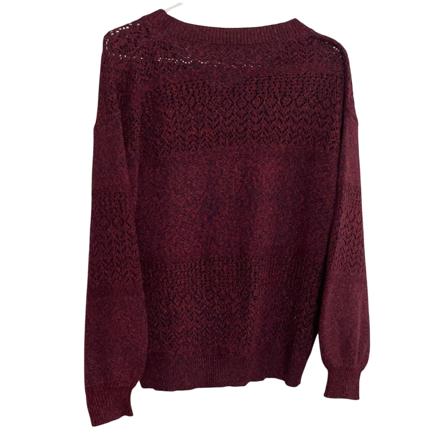 Red V-Neck Knit Sweater