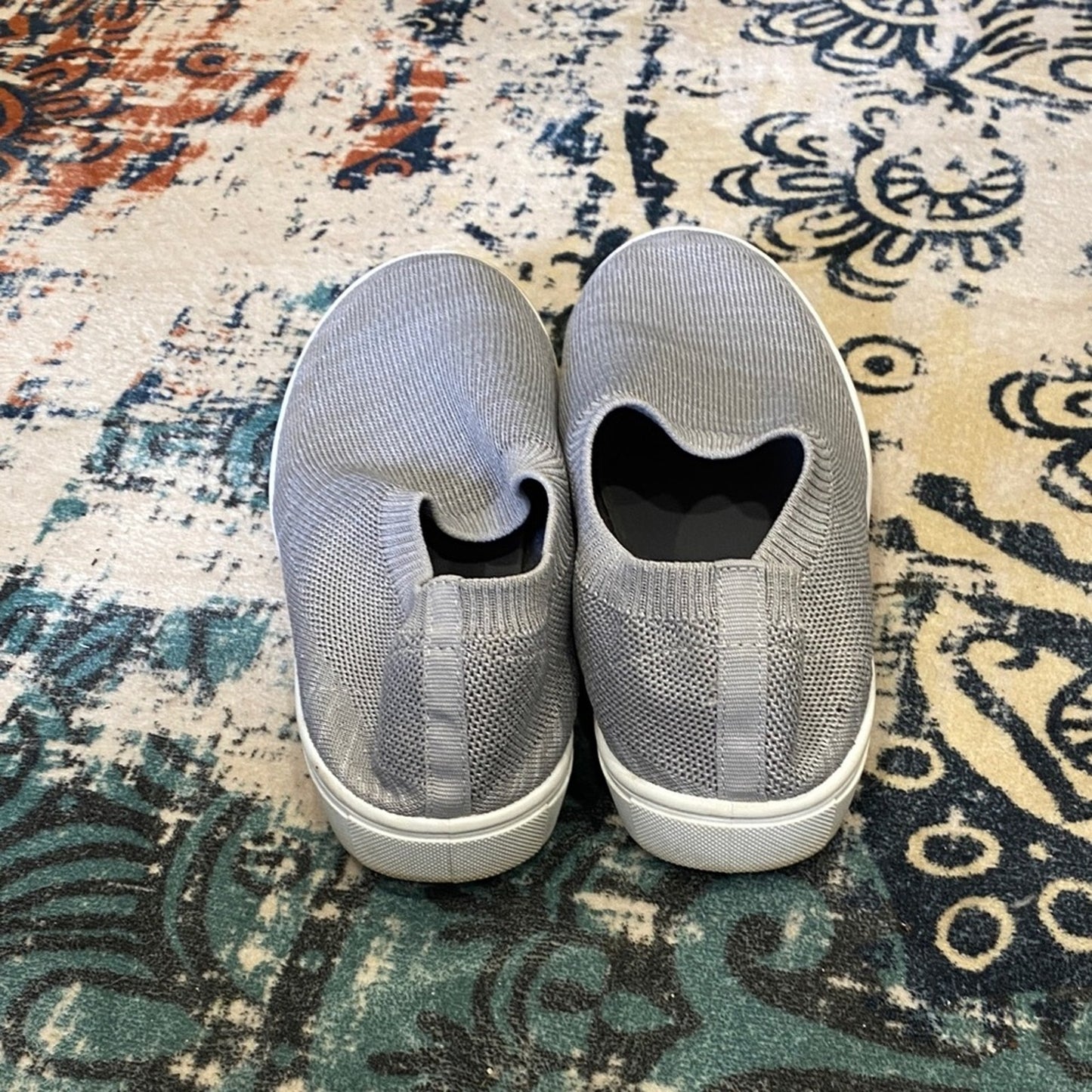 Women's Gray Slip-On Sneakers 7/8