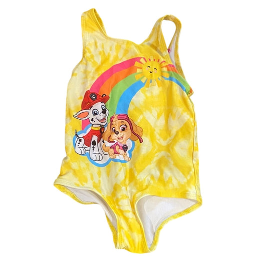 Paw Patrol Kids Swim One Piece - Yellow with Rainbow 18 mo